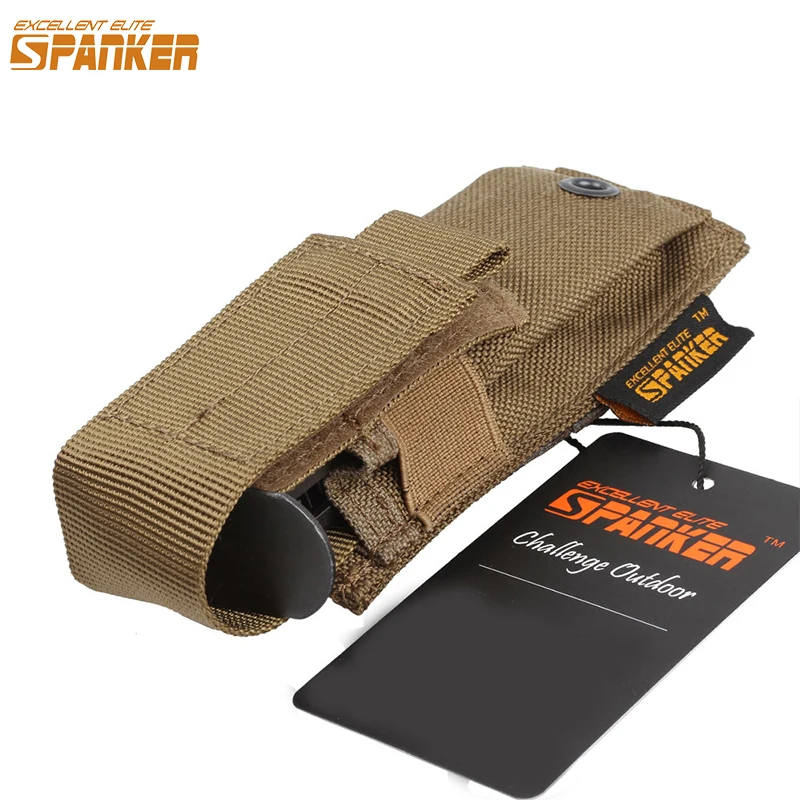 

EXCELLENT ELITE SPANKER Outdoor Tactical Pistol Molle Magazine Holster Hunting Combat Equipment Military Training Nylon Pouch