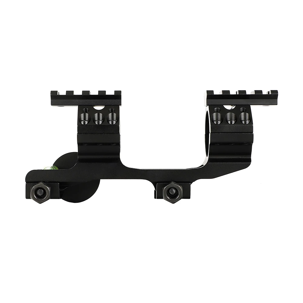 Escopo de Montagem Ferroviário com Trilho de Flutuação Livre e Nível de Bolha Ohhunt Caça Offset Bi-direção 30mm Anéis 21mm Picatinny 25.4mm 12 Cheap Acessórios e suporte de extensão