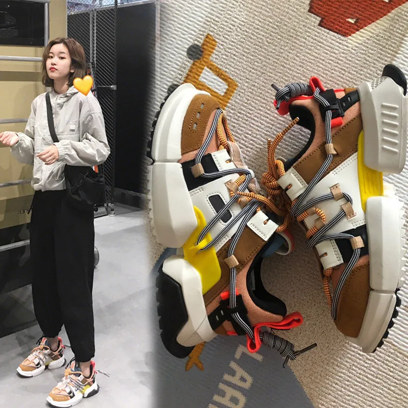 Billige Höhe Zunehmende schuhe frau turnschuhe chunky korb femme turnschuhe frauen neue snikers plattform turnschuhe