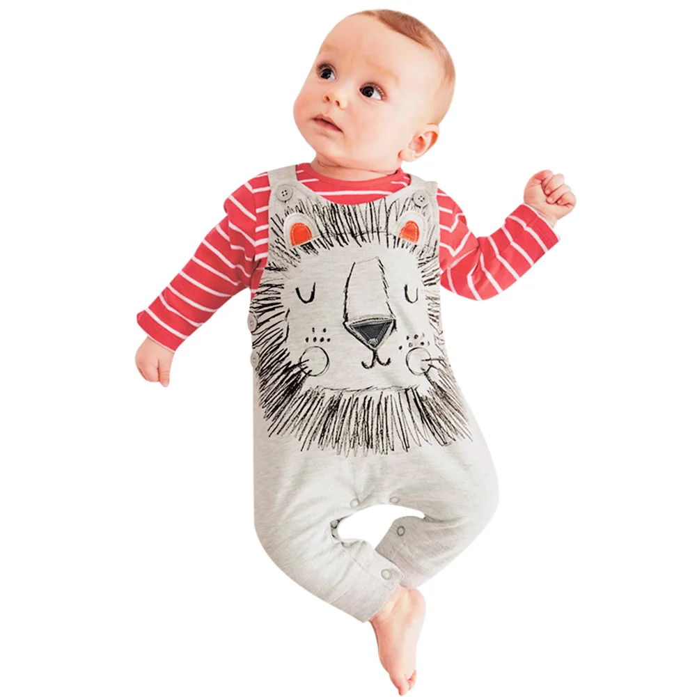 

2Pcs Newborn Baby Romper Winter Overalls Long Sleeve Cotton Baby Boys Girls Infant Romper Jumpsuit Baby Clothes