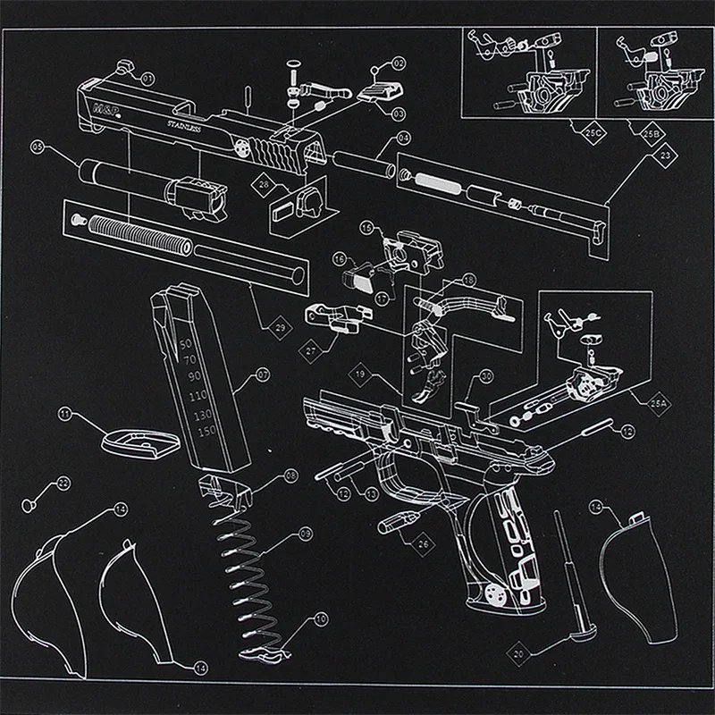 Smith & Wesson M&P Gun Cleaning Bench Mat RL37-0087 (8)