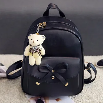 

top brand Four Sets Backpack Women High quality Popular School Bag for girl Pu Leather Female Bags Feminina Rucksack Mochilas