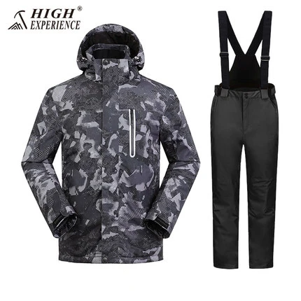 Высококачественная Мужская лыжная куртка, куртки, зимние теплые костюмы, ветровка, Снежная одежда, лыжная куртка для катания на лыжах, сноуборде и штаны - Цвет: color1