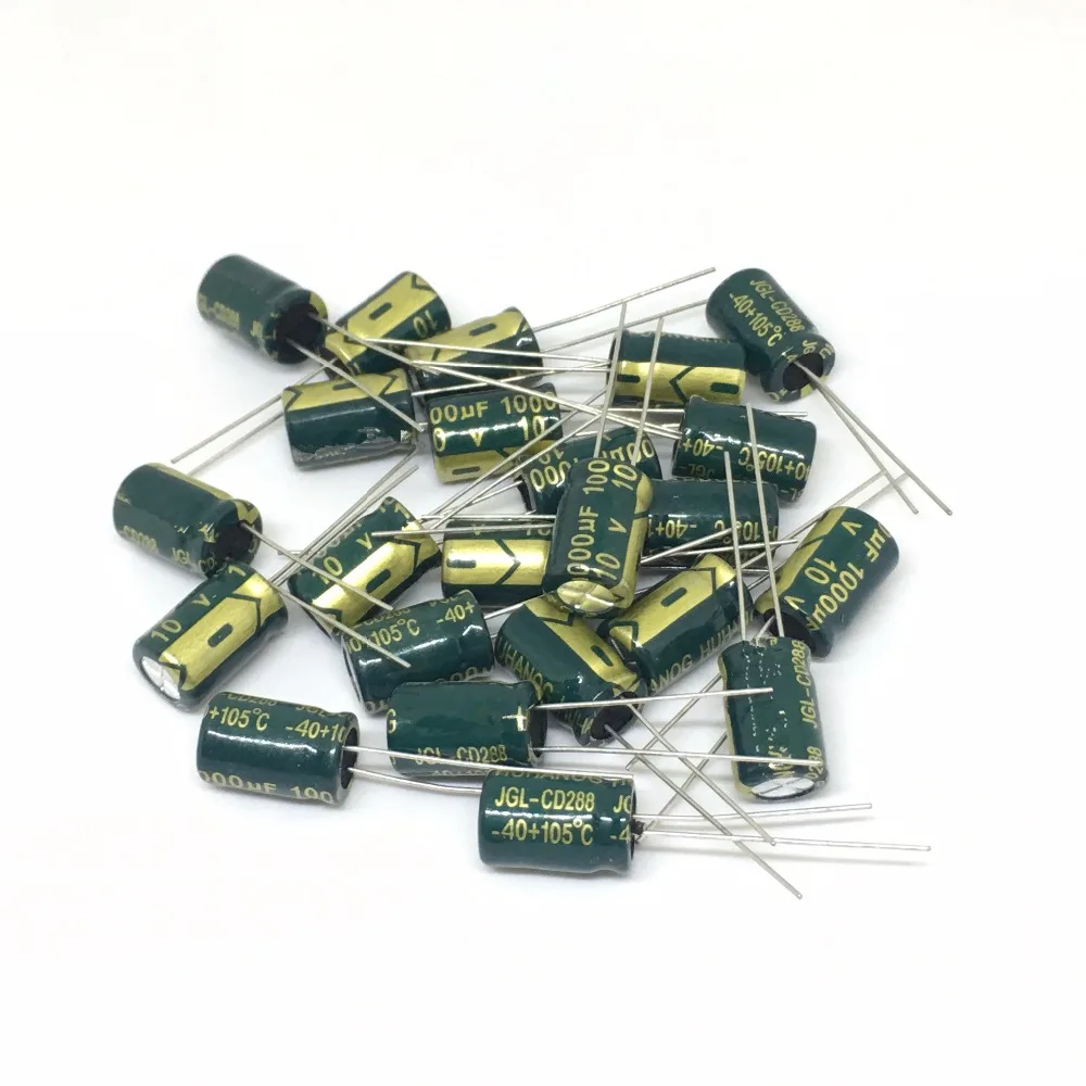 

10PCS 10v 1000UF 8*9aluminum electrolytic capacitor 1000uf 10v