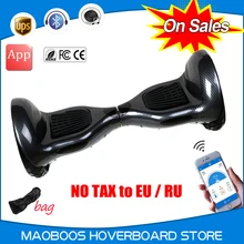 No tax 10 inch smart electric scooter with APP mini electric unicycle skateboard 2 wheels standing drift electric hoverboard