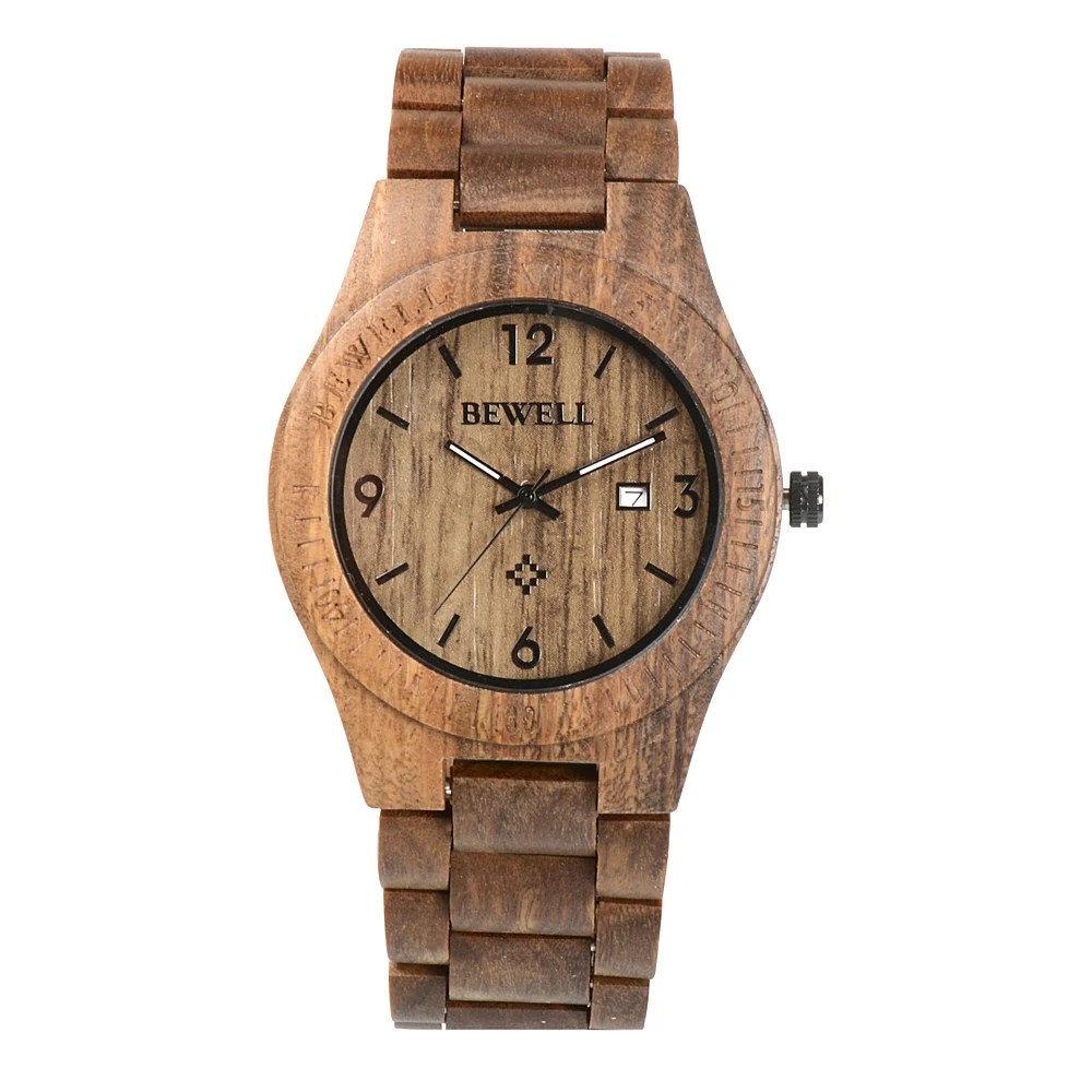 BEWELL WOODEN WATCH
