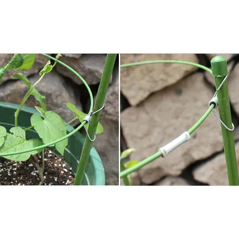 

3PCS 45cm Garden Vine Rack Climbing Potted Plants Support Trellis Cage with 3-Ring for Clematis Lily Tomato Cucumber Sweet Pea