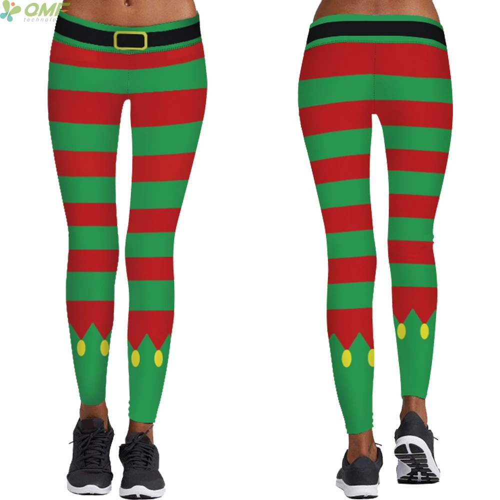 striped elf leggings