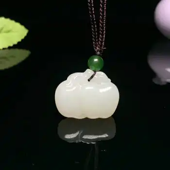 

H78#Exquisite Hetian Jade Double Apple Pendant