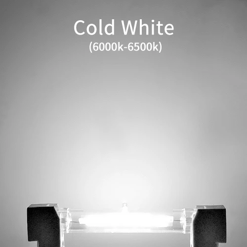 R7S светодиодный светильник COB стеклянная трубка 78 мм 8 Вт 118 мм 13 Вт Замена галогенной лампы 80 Вт J78 J118 лампарда Точечный светильник AC 220 В 240 В - Испускаемый цвет: Cold white