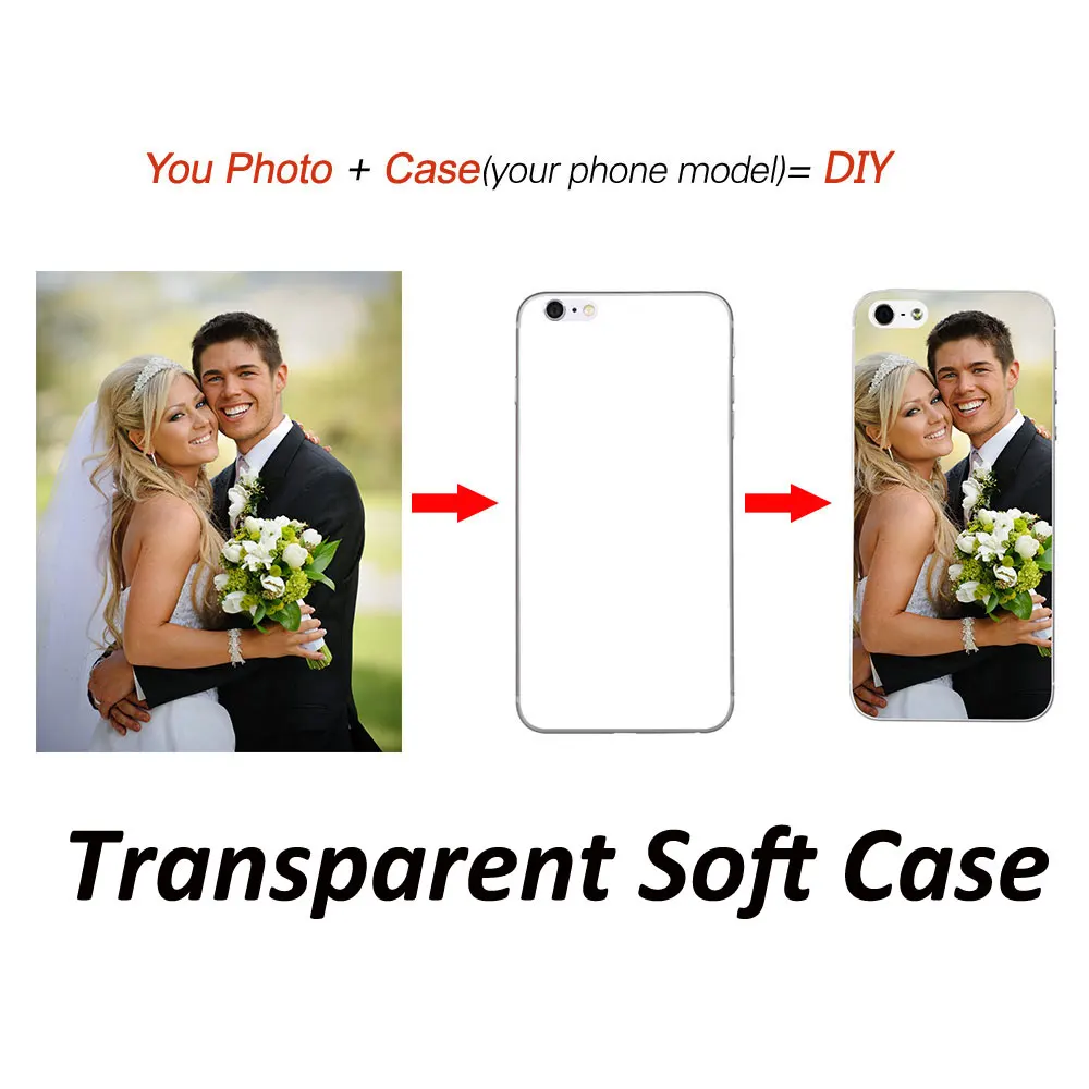 

Custom Case For One Plus 3 5 5T 6 6T 7 DIY Phone Photo Print Customize Case Soft Silicone Clear Transparent Cases Free Logo