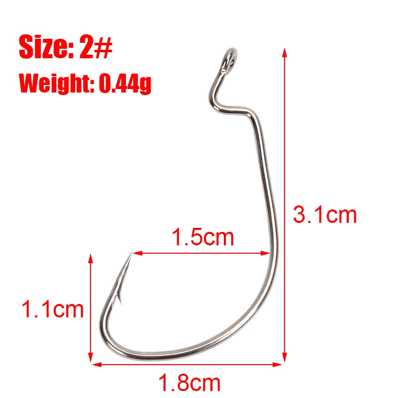 10/20 штук набор рыболовных крючков из углеродистой Сталь широкая заводная рукоятка офсетная печать рыболовный крючок для Мягкая приманка в виде червей с зазубринами для ловли карпа рыболовные снасти аксессуары