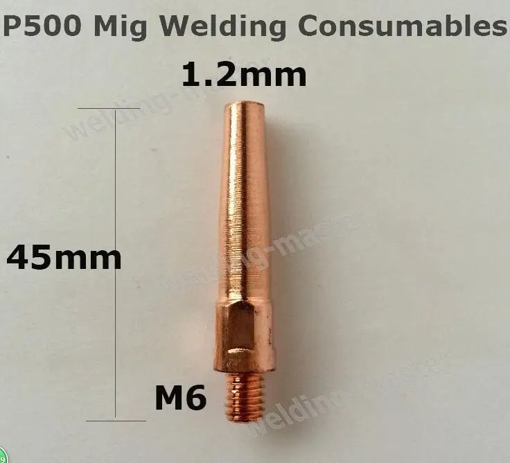 M6x25 0.8mm  0.30" x 1" MB15 MIG Welding Torch Contact Tip 