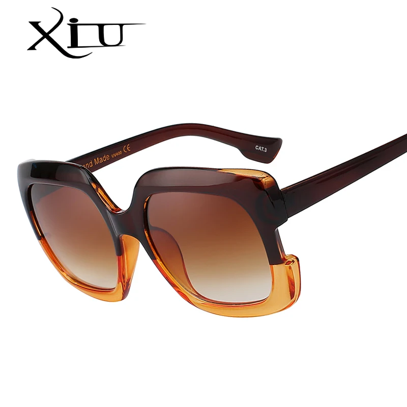 

XIU Brand Design Sunglasses Women Oversize Square Sunglass for Woman Fashion Summer Glasses 2018 NEW High Quality Oculos UV400