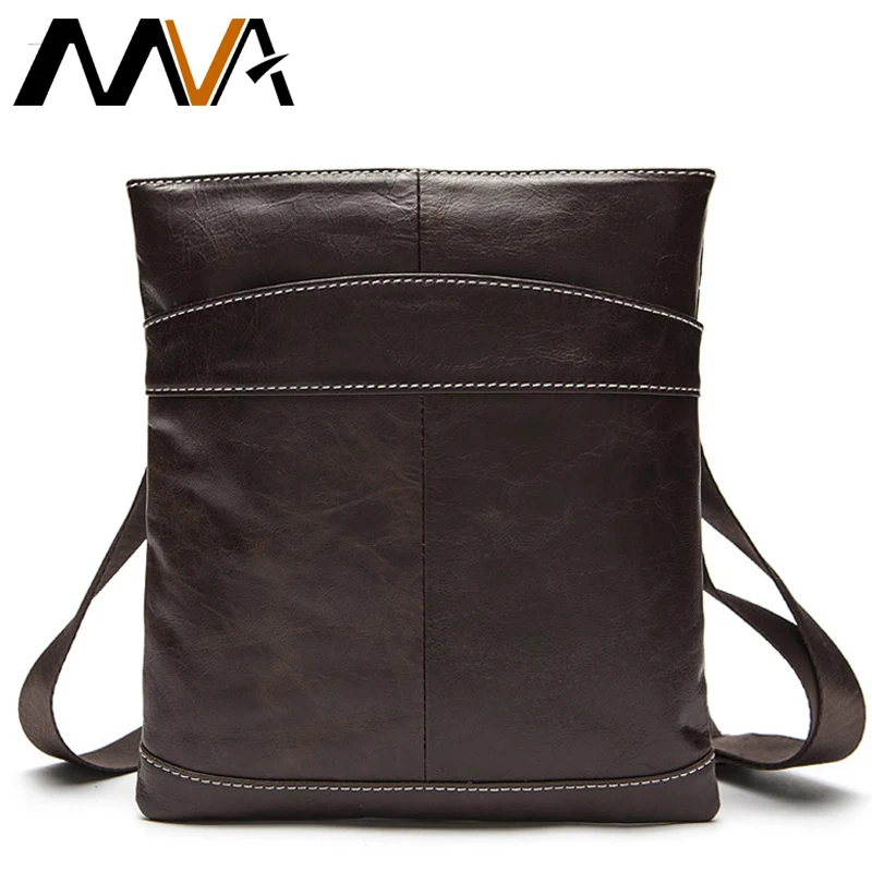 MVA رسول حقيبة رجالية الكتف الرجال حقيبة جلدية أصلية رفرف صغيرة الذكور رجل Crossbody أكياس للرجال الجلد الطبيعي 703