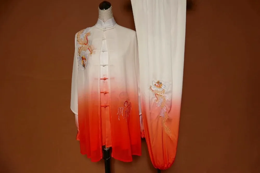 

Одежда wushu taichi taiji, униформа changquan для боевых искусств, одежда для соревнований, одежда с вышивкой, одежда кунгфу Наньцюань таолу, униформа