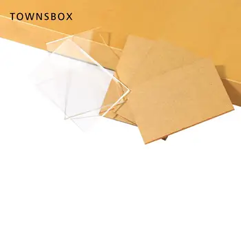 

1/8" Thick Clear Acrylic Square Board Acrylic Block Blanks Plexiglass Cover Custom Shapes Craft Perspex Panel Lucite Sheet Board