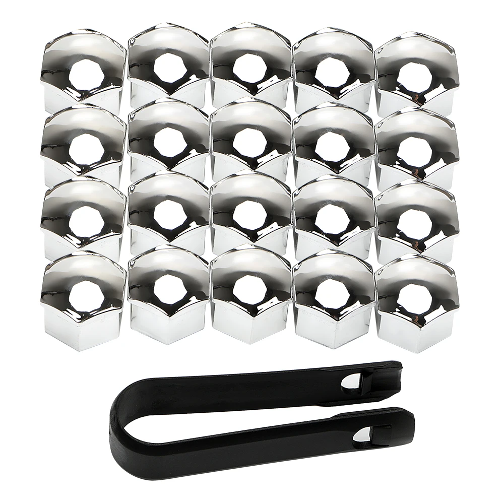 

LEEPEE 20Pcs Protection Bolt Rims 17mm Exterior Decoration Car Styling Special Socket Car Wheel Nut Caps Auto Hub Screw Cover