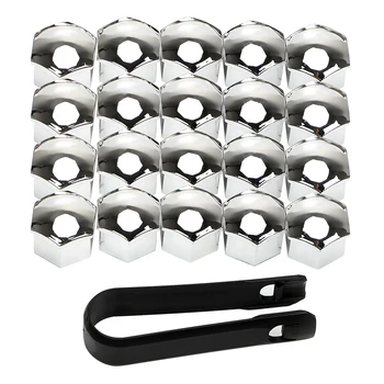 

LEEPEE 20Pcs Protection Bolt Rims 17mm Exterior Decoration Car Styling Special Socket Car Wheel Nut Caps Auto Hub Screw Cover