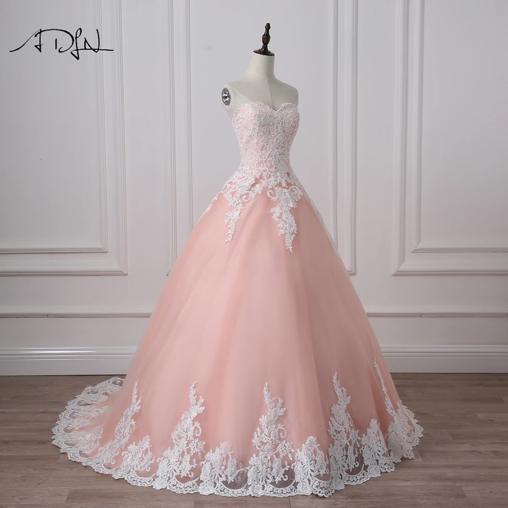 ADLN Quinceanera Ball Gown Dresses Appliques Sweetheart Tulle Corset Masquerade Debutante Prom Gown
