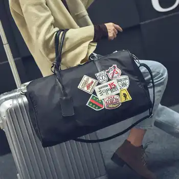 Women Travel bags Fashion Nylon Big Travel Handbag Folding Trip Bag Large Capacity Luggage Travel Duffle Bag Business Handbag