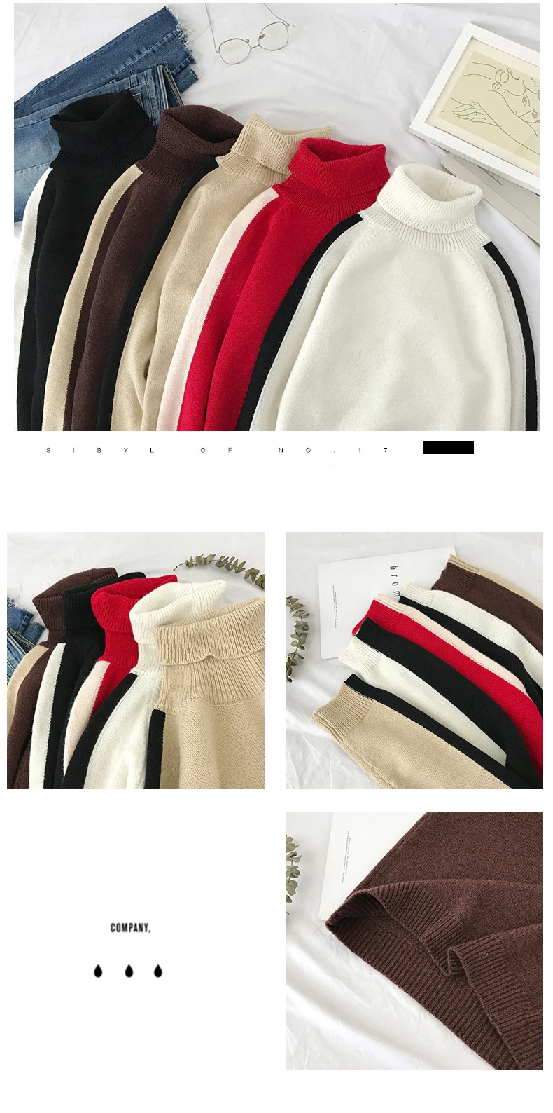 Разборчивый осенний свитер в стиле хип-хоп, мужские повседневные Лоскутные Свитера с высоким воротом, вязаные пуловеры, мужские пальто 3XL