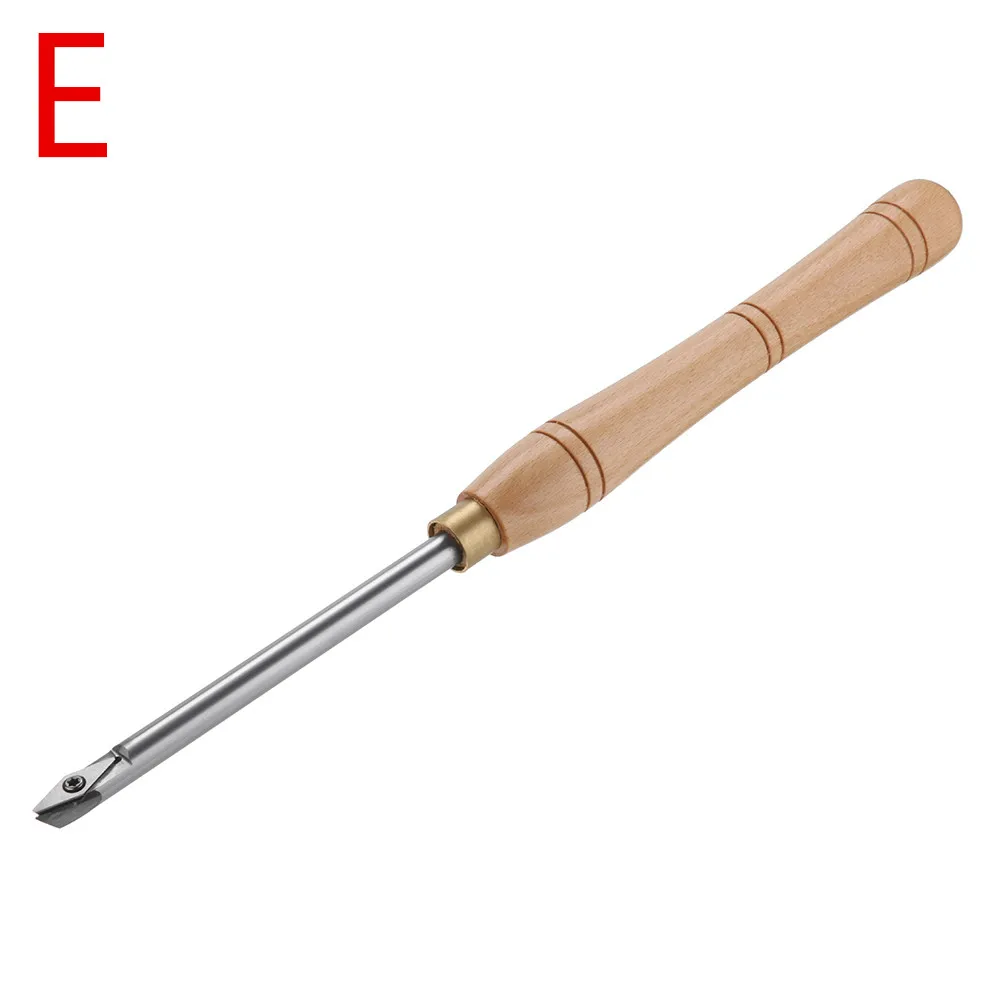 Твердосплавный инструмент для обработки деталей вращения вставной резец с деревянной ручкой токарные инструменты Круглый хвостовик, деревообрабатывающий инструмент