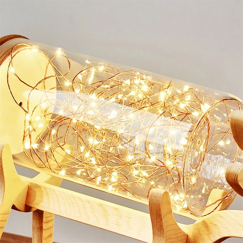 

3Meters 30 LED Copper Light Strings Fairy Lamp Holiday Party Decoration Portable Battery Box Light String With Battery For Kids