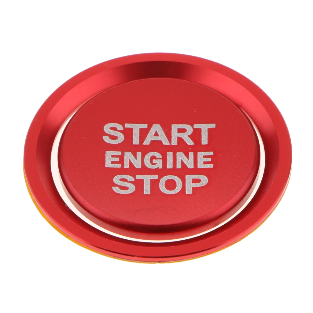 Car Engine Push Start Stop Button Cover Cap Trim Ignition Starter Switch Button knob Sticker Audi A4 A5 B9 2017 2018 Decoration