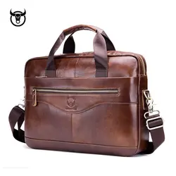 Натуральная кожа Мужская Портфели винтажные бизнес компьютер сумка сумки человек сумка почтальон мужской Сумки