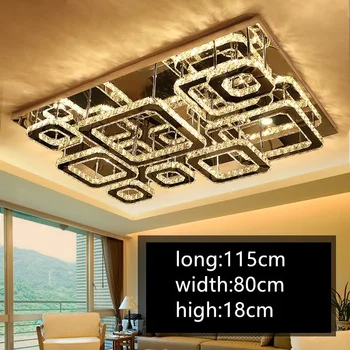 

DOXA Bedroom LED Ceiling Light Tricolor dimming Plafonnier K9 Crystal Ceiling Lamps Home Lighting Fixtures Luminarias Para Teto