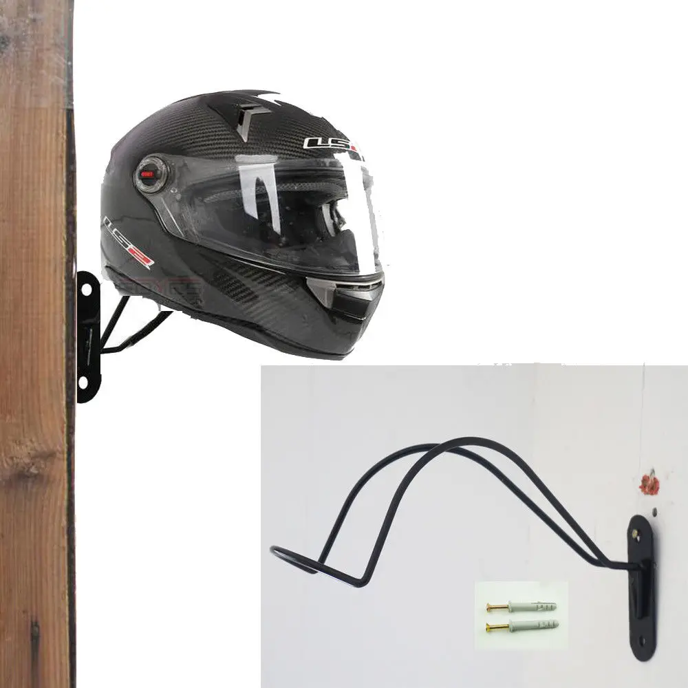 EXTRA LARGE Motor bike helmet saddle hanging hook wall mounted cast iron 