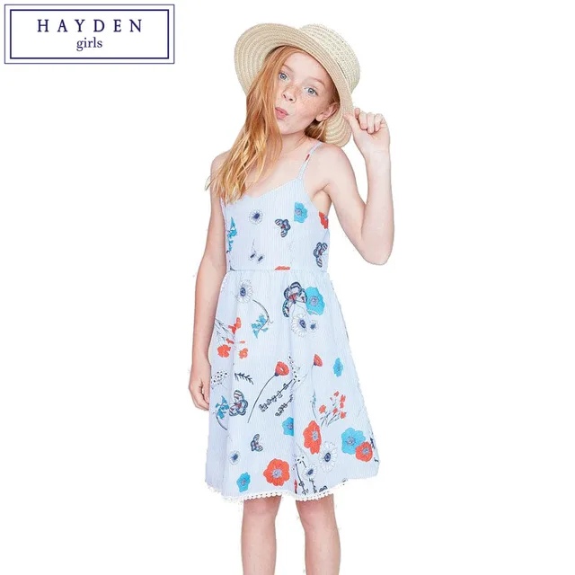 HAYDEN Girls Sundress Patterns Summer 2017 Beach Dress for Teenage Girl ...