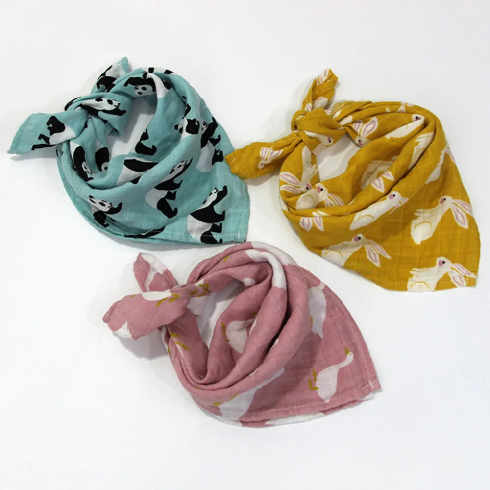 Cute 60x60cm Newborns Baby Soothing Towel Super Soft Muslin Bath Towel For Multi-use Baby Bib Burp Cloth Kid Scarf Handkerchief