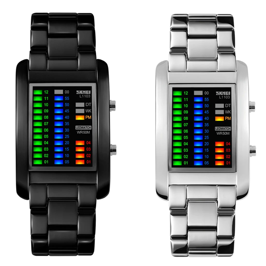 

SKMEI Luxury Brand Men Creative Watches Digital LED Display Fashion Wrist Watches Waterproof Quality Clock Relogio Masculino
