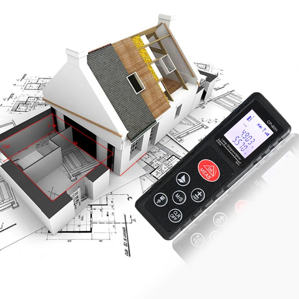 

2017 Professional CP-40H Mini 40M Handheld Digital Laser Distance Meter Range Finder Diastimeter For Construction Industries