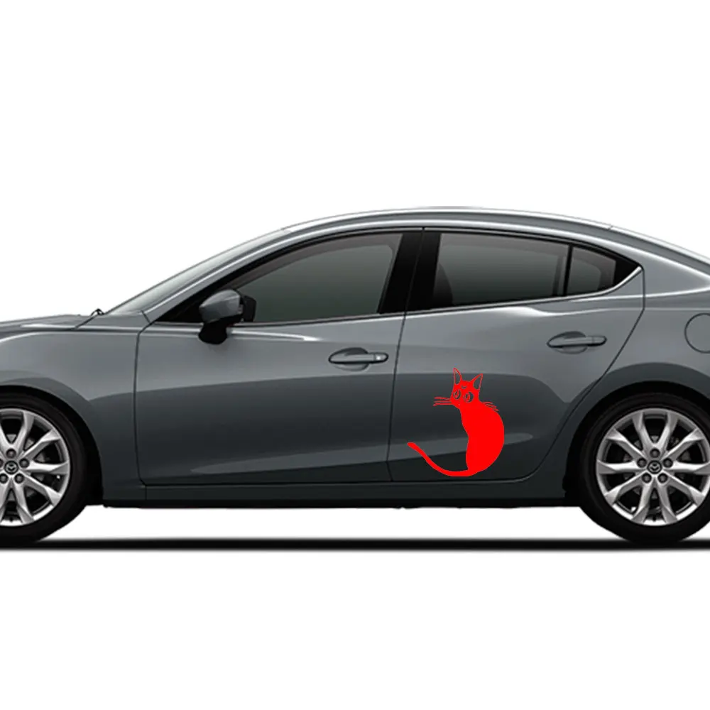 1                22.8cm15cm Luna Cat Decal Vinyl Bumper Stickers For Car Truck Window Car Body Tool Boxes Wall Laptop Ipad Notebook Stickers