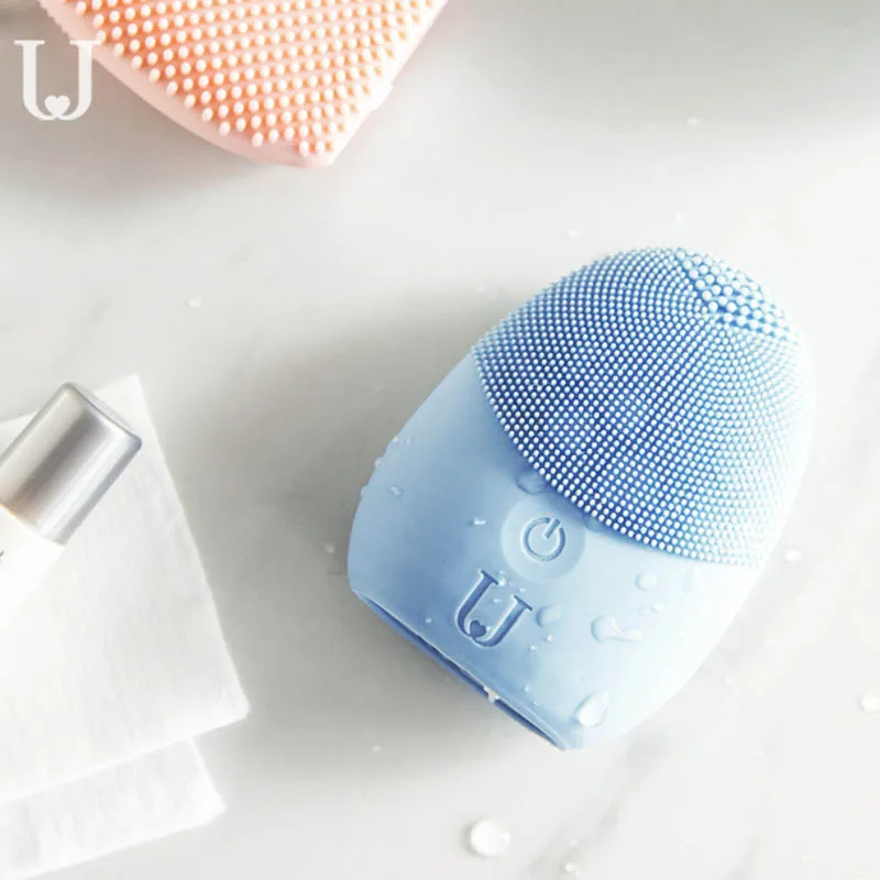 Новейшая Xiaomi JORDAN& JUDY Мини электрическая Массажная щетка для чистки лица, стиральная машина, водонепроницаемые силиконовые глубоко очищающие инструменты