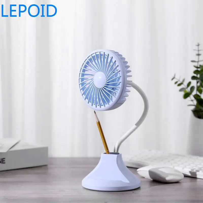 

LEPOID LED Light Mini Fan Air Cooler Mini Desk USB Fan Third Wind USB Fan