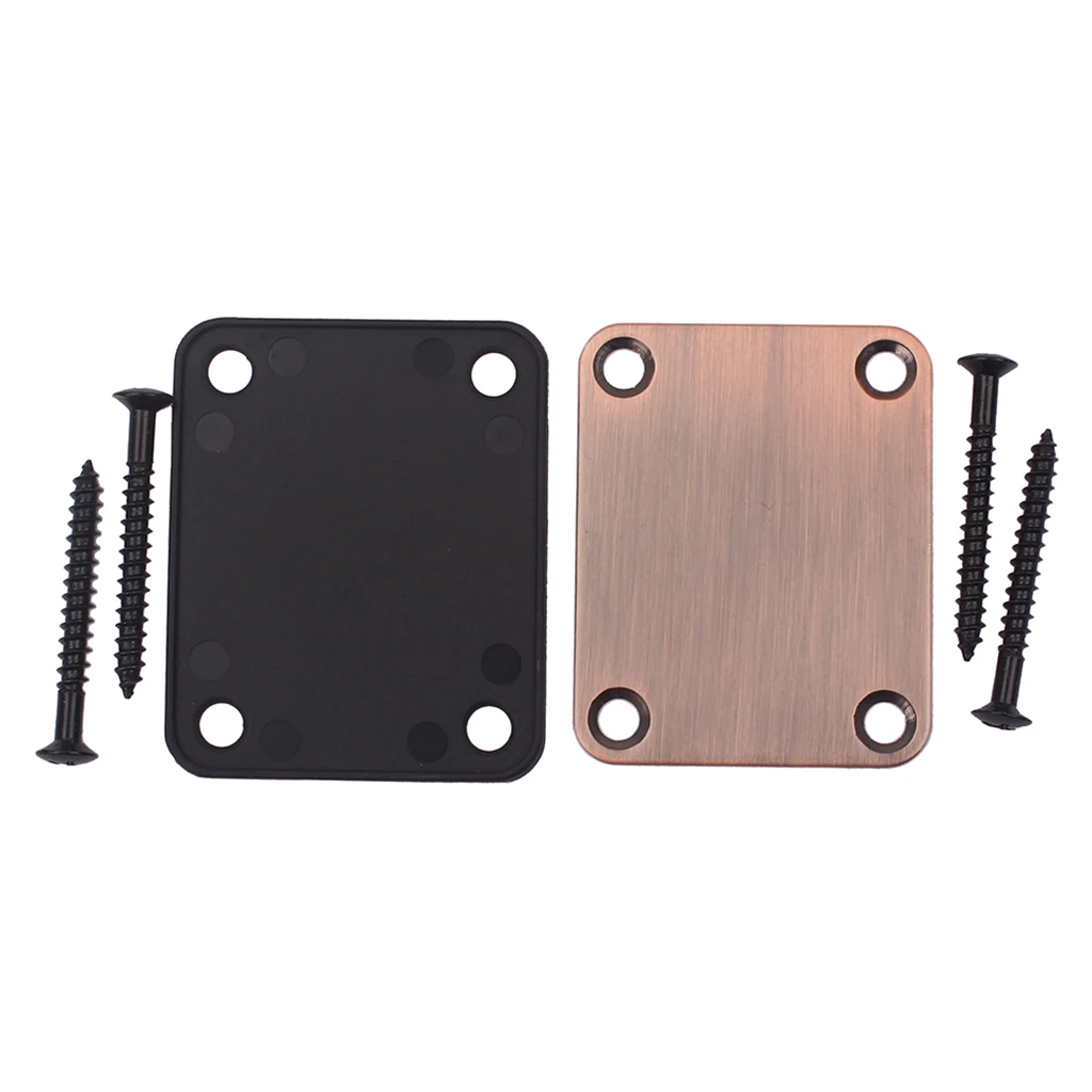 Electric Guitar Steel Neck Plate Stringed Instruments  Guitar Replacement Neck Plate for Tele Telecaster Guitar Neck Joint Board