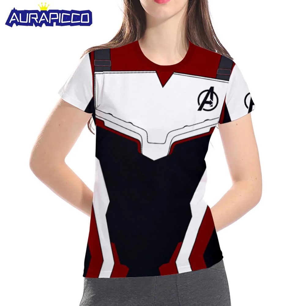 

Avengers Endgame Quantum Realm T-shirt Short Sleeve 3D Print Summer T-shirt Marvel Superhero New Movie Cosplay Costume