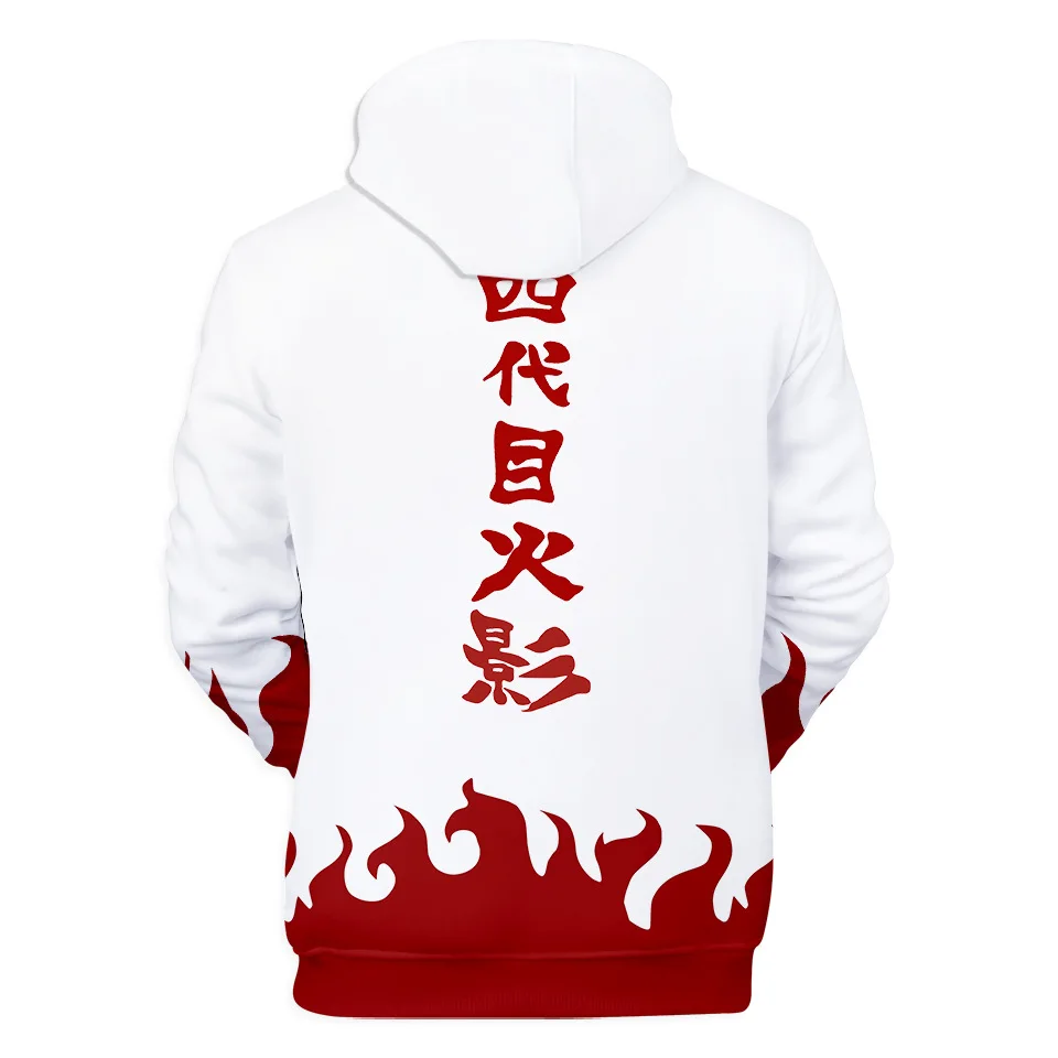  Yondaime Fourth Hokage Hoodie Anime Naruto Cosplay Sweatshirt Namikaze Minato