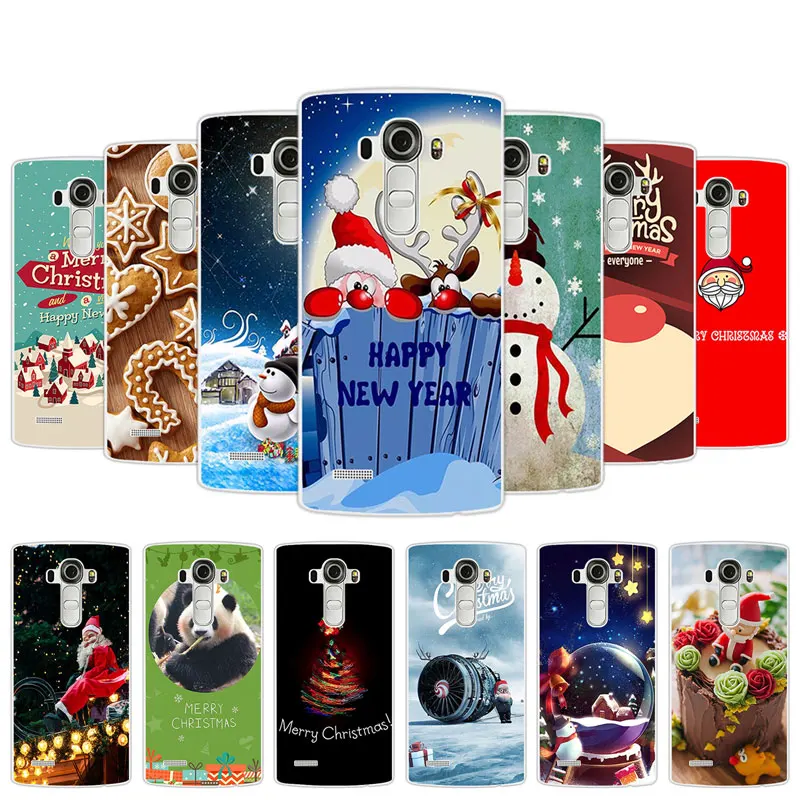 

For LG G4 Case For LG G4 H818 H815 (5.5inch) Christmas Day Back Cover Mobile Phone Slim Silicon Protector for LG G4 H818