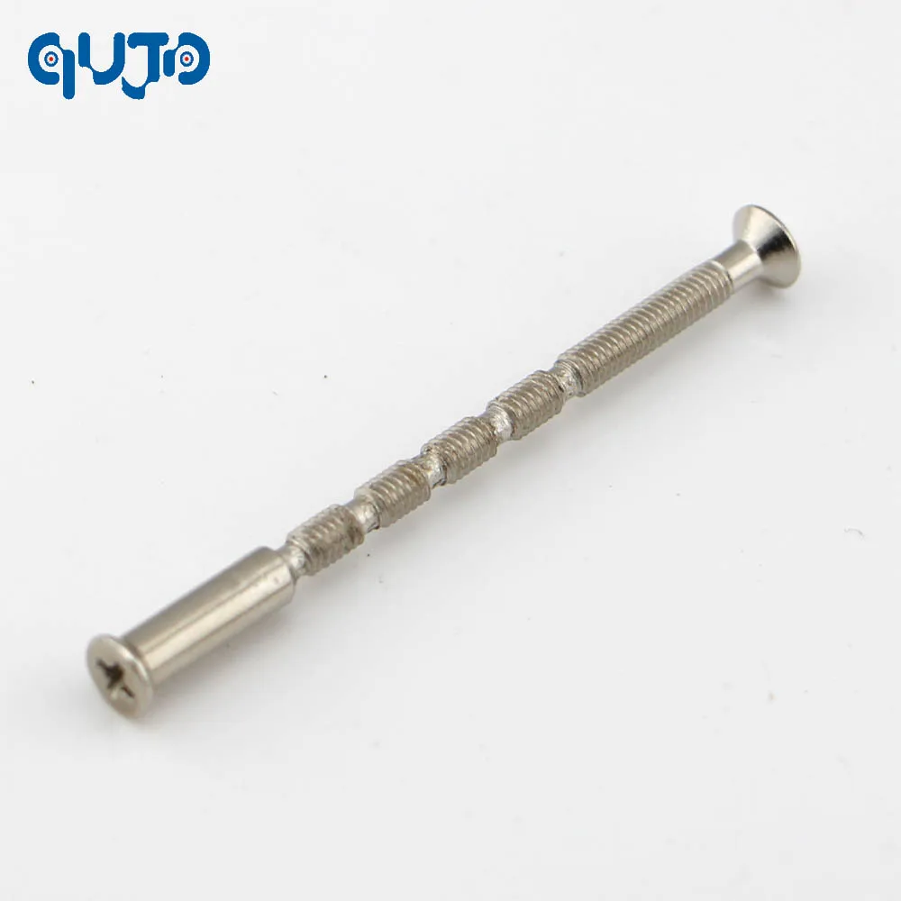 4 Piece Universal M4 Screw Connecting Bolts & Sleeves for Door Handle Nickel 4 Piece Universal M4 Screw Connecting Bolts & Sleeves for Door Handle Nickel