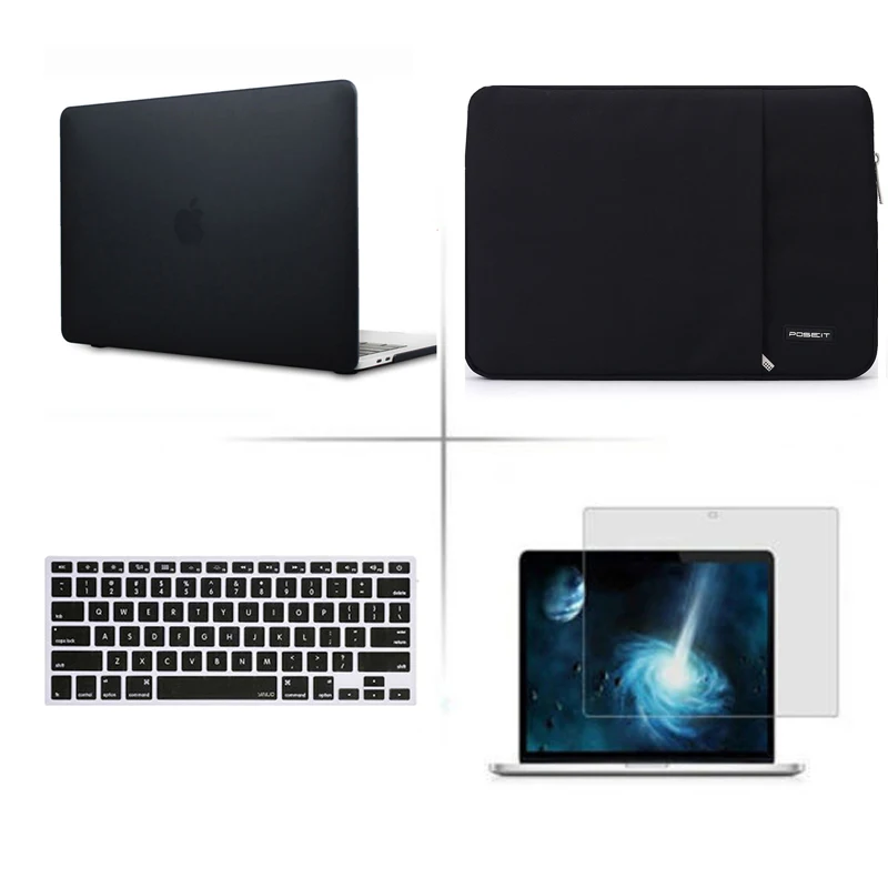 Матовый Жесткий Чехол для ноутбука POSEIT 4 в 1 чехол клавиатуры ЖК экран Apple Macbook Pro 13