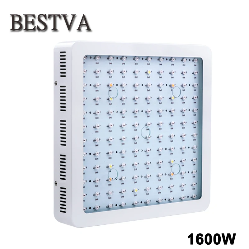

BESTVA 1600W LED Grow light full spectrum for indoor plants Medical veg flower 10W double chip grow led seeds Hydroponics