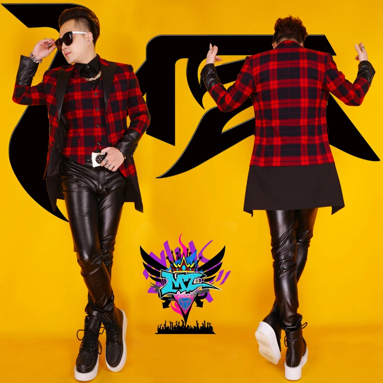 Singer suit jackets! Men's singers wear dresses night clubs DJ stage
