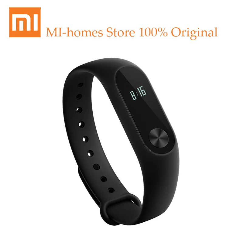 

100% Original Xiaomi band 2 mi wristband sport watch OLED Touch the screen For Apple Samsung Huawei Sony Phone xiaomi band2