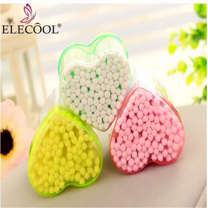 

ELECOOL Superior 80pcs 3 Boxes Double Head Color Random Cotton Swab Antibacterial Medical Makeup Accessories Essential in Travel