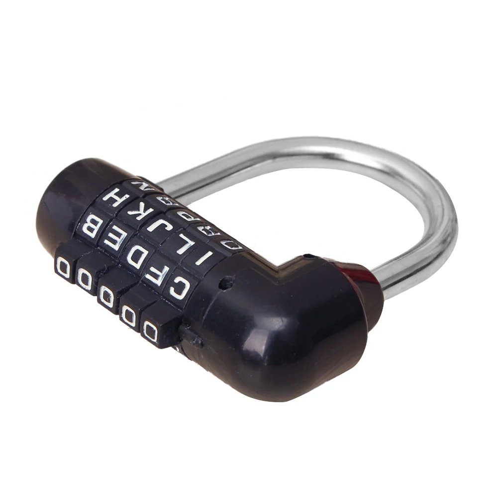

5 Letter Code Combination Suitcase password lock Black